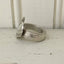 Upcycled silverware spoon ring heart shape
