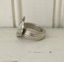 Upcycled silverware spoon ring heart shape