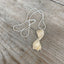 SALE Spoon Handle Double Heart Necklace