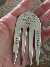 Shel Silverstein Bookmark made from a vintage silverplate serving fork