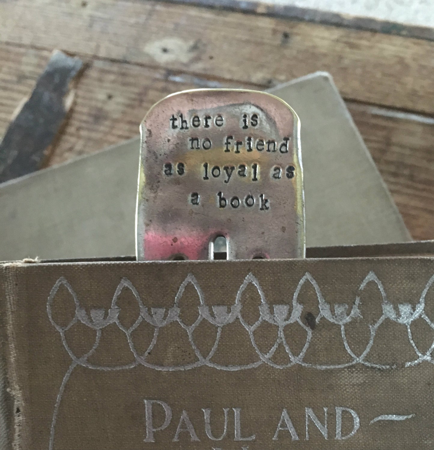 Fork Bookmark - THERE IS NO FRIEND AS LOYAL AS A BOOK