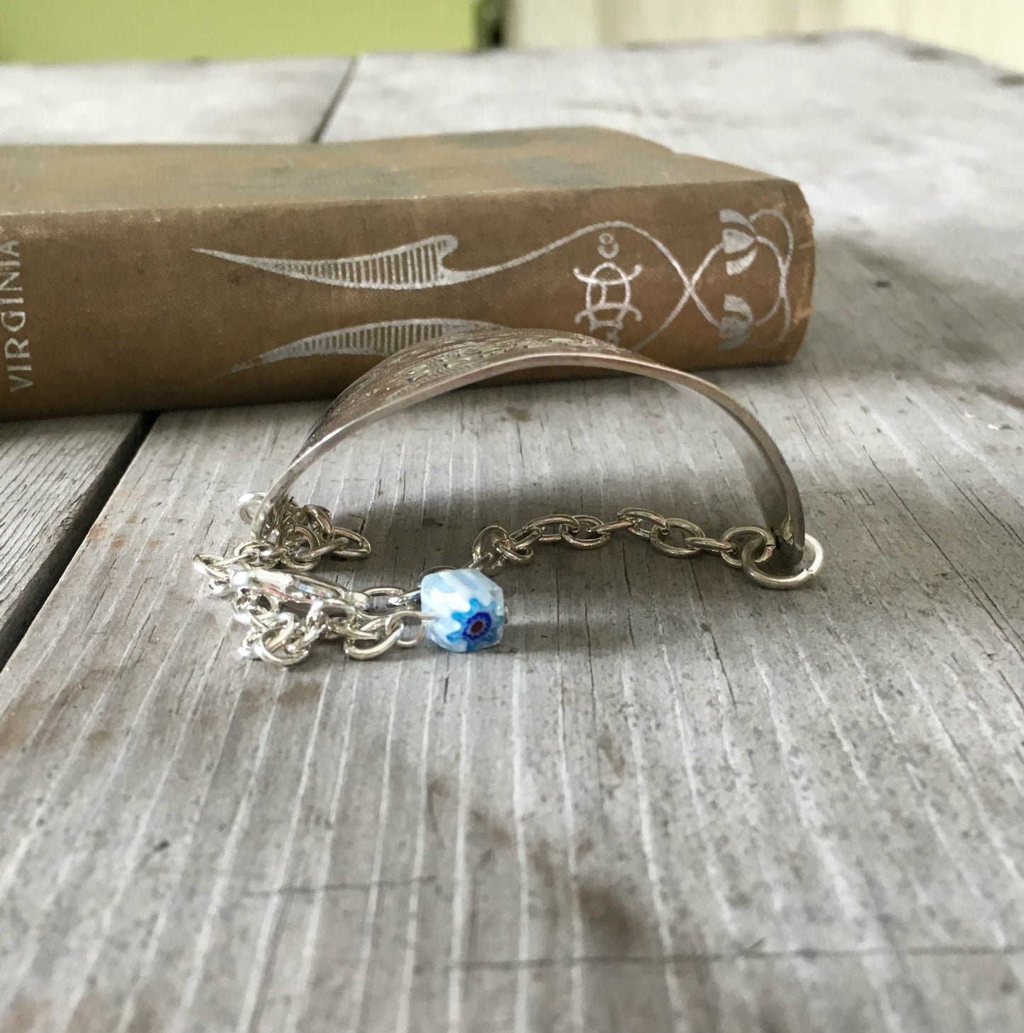 Stamped Spoon Bracelet -TEACHING IS MY SUPER POWER - #3939