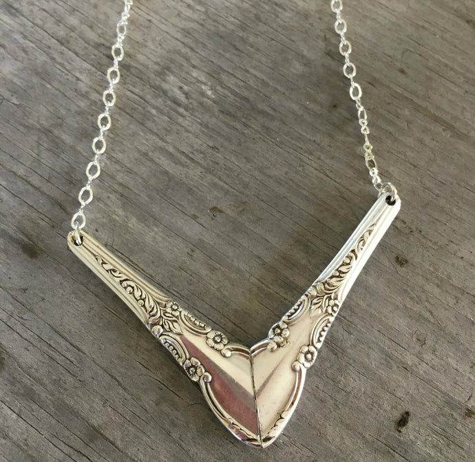 Spoon Chevron Necklace - ENCHANTMENT- #3985