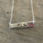 Scrap Bar Necklace - MORNING STAR - Reversible - #3992
