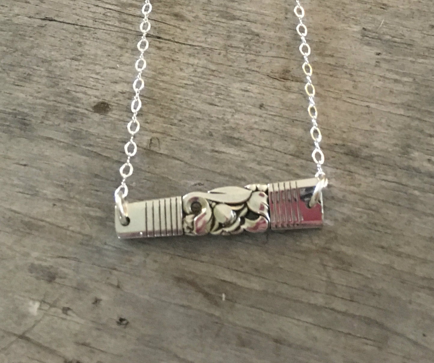 Scrap Bar Necklace - MORNING STAR - Reversible - #3992