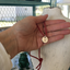 Circle Stamped Spoon Necklace with Heart