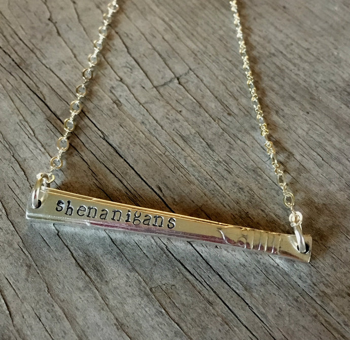 Scrap Bar Necklace - SHENANIGANS - #4001