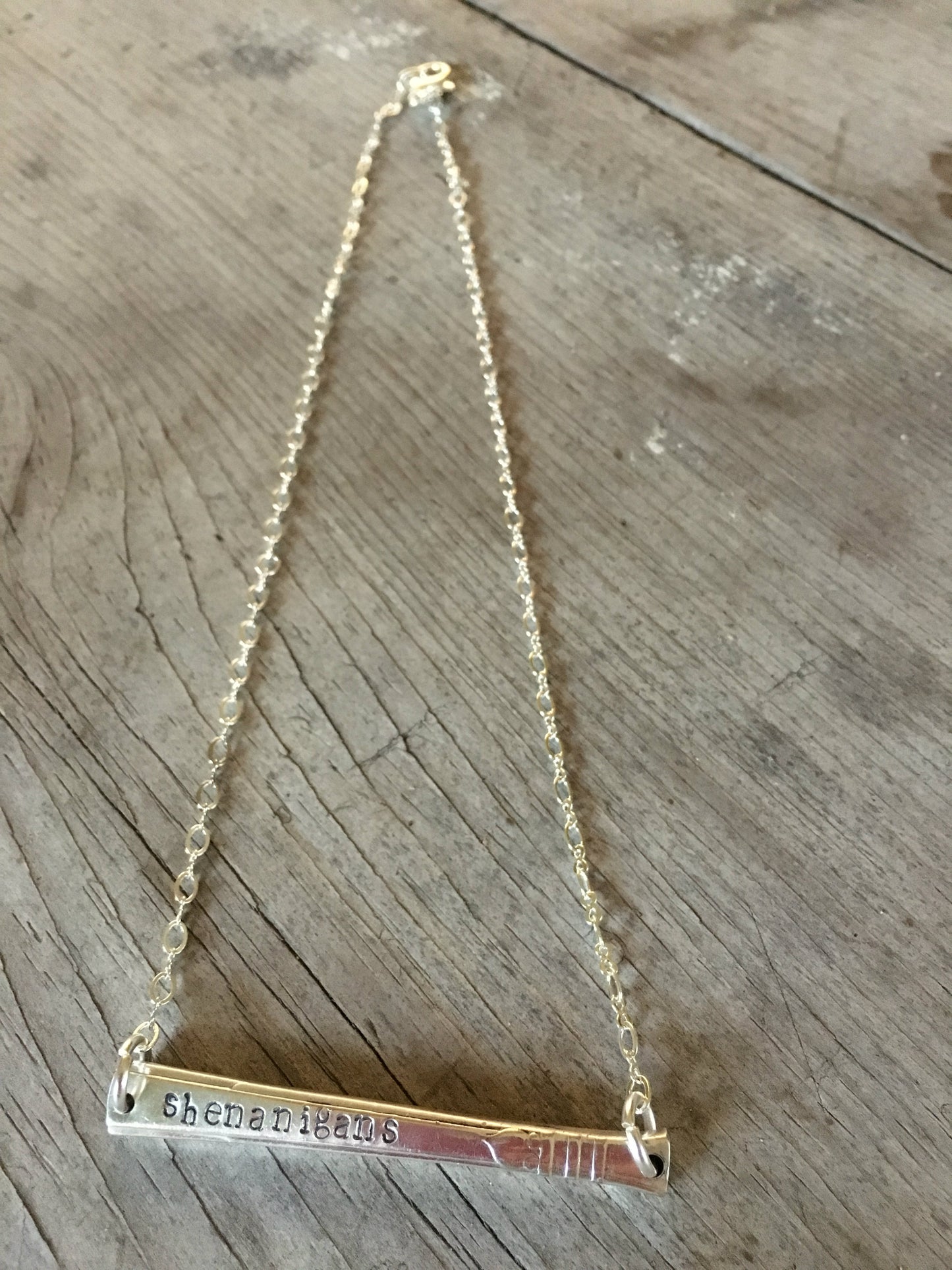 Scrap Bar Necklace - SHENANIGANS - #4001