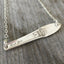 Silverware Scrap Bar Necklace - FIRST LOVE - Reversible - #4017