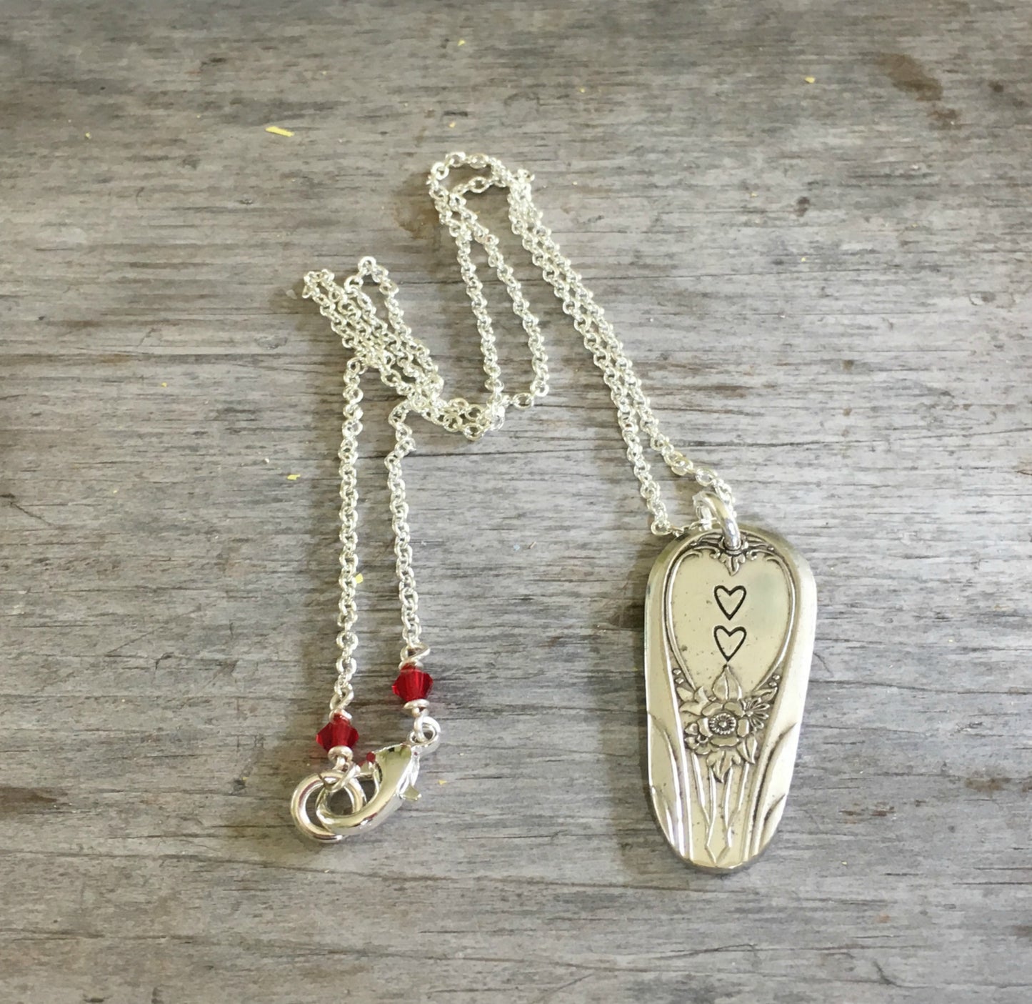 Spoon Necklace - Hearts - #4019