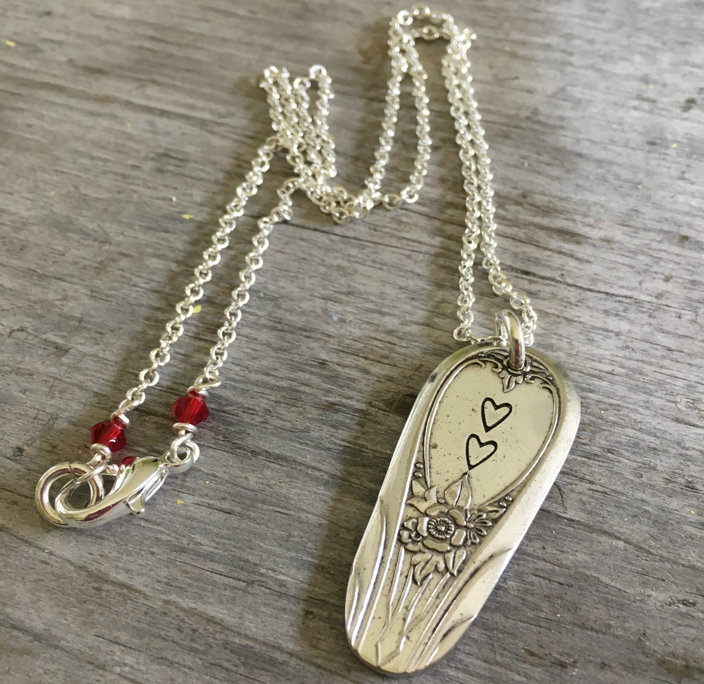 Spoon Necklace - Hearts - #4019