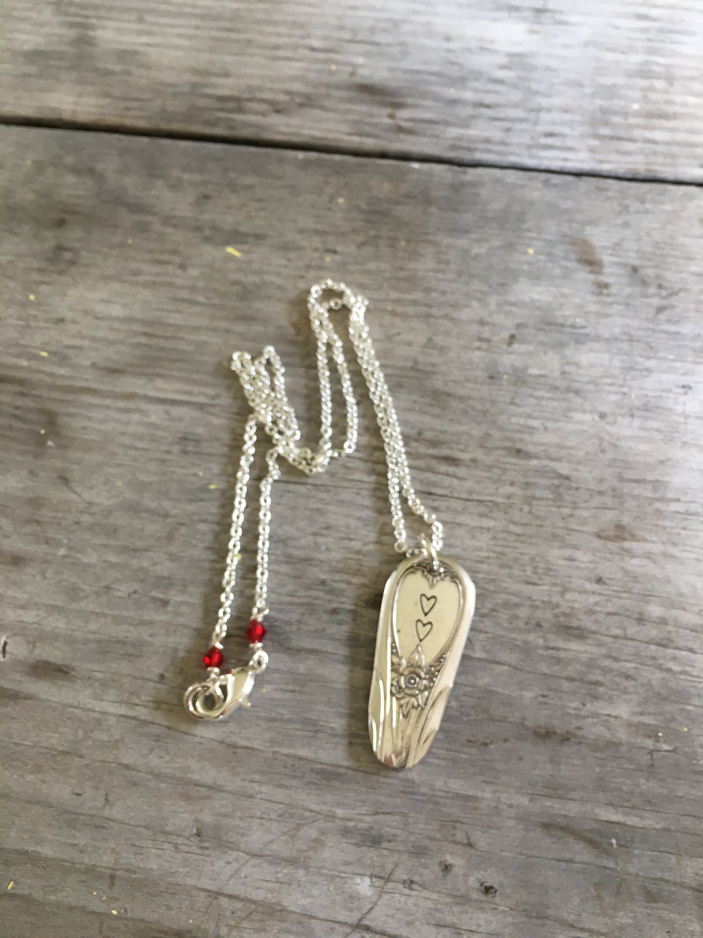 Spoon Necklace - Hearts - #4019