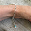 Fork Tine Heart Bracelet showing adjustable