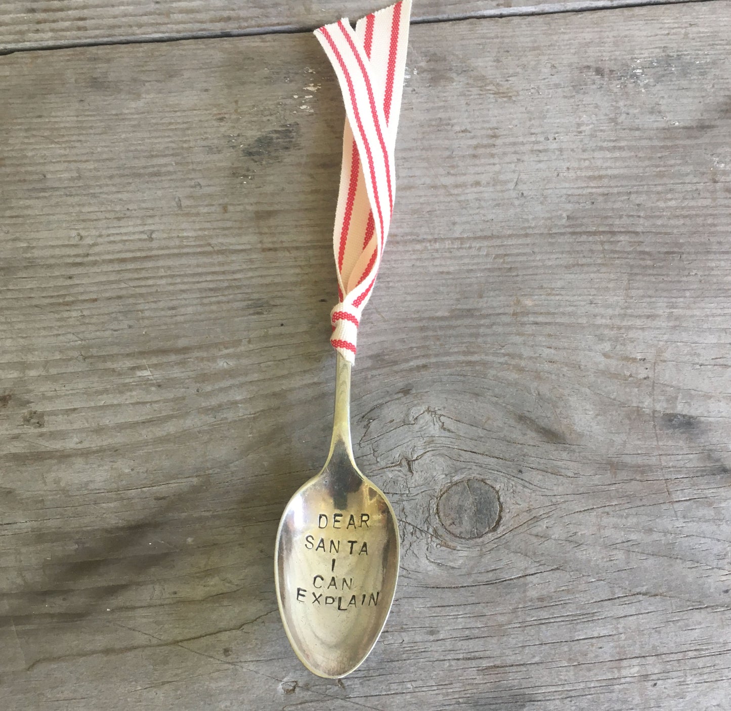 Stampd Spoon Ornament - DEAR SANTA I CAN EXPLAIN - #4114