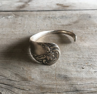 Antique Spoon Cuff Bracelet 1881 Rogers Elmore