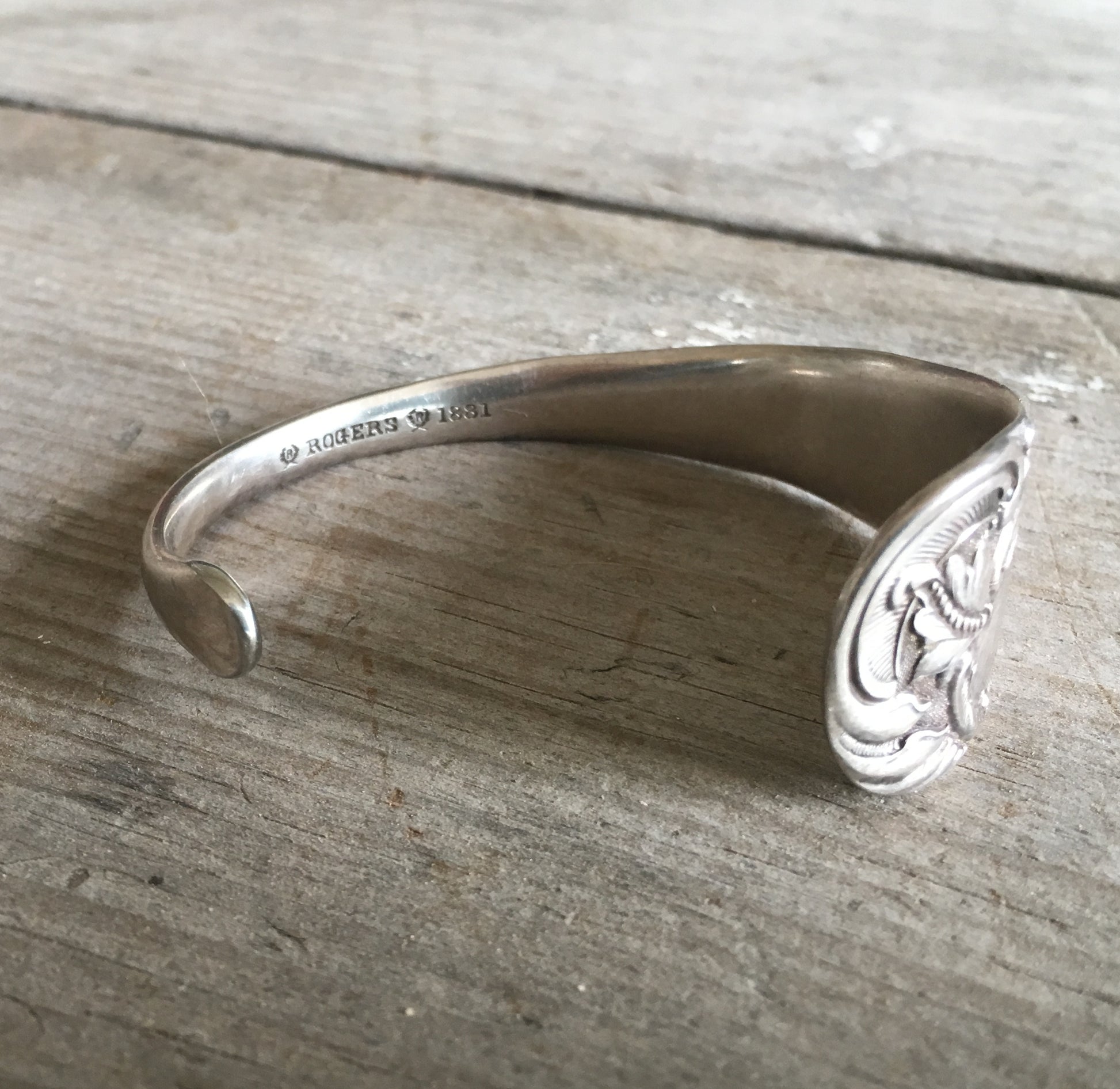 Antique Spoon Cuff Bracelet 1881 Rogers Elmore