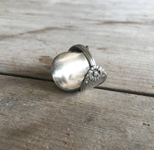 Upcycled Spoon Ring Whole Spoon Overlap Wrap Ring Size 7