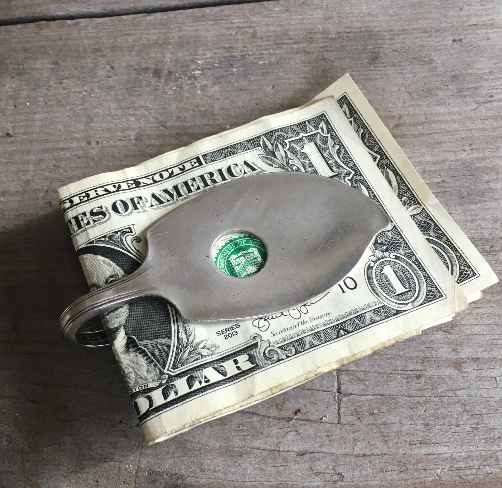 Spoon Guitar Money Clip Rogers Manufacturing Legion 1905
