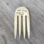 another vintage silverplate fork bookmark CARPE LIBRUM SEIZE THE BOOK - front view