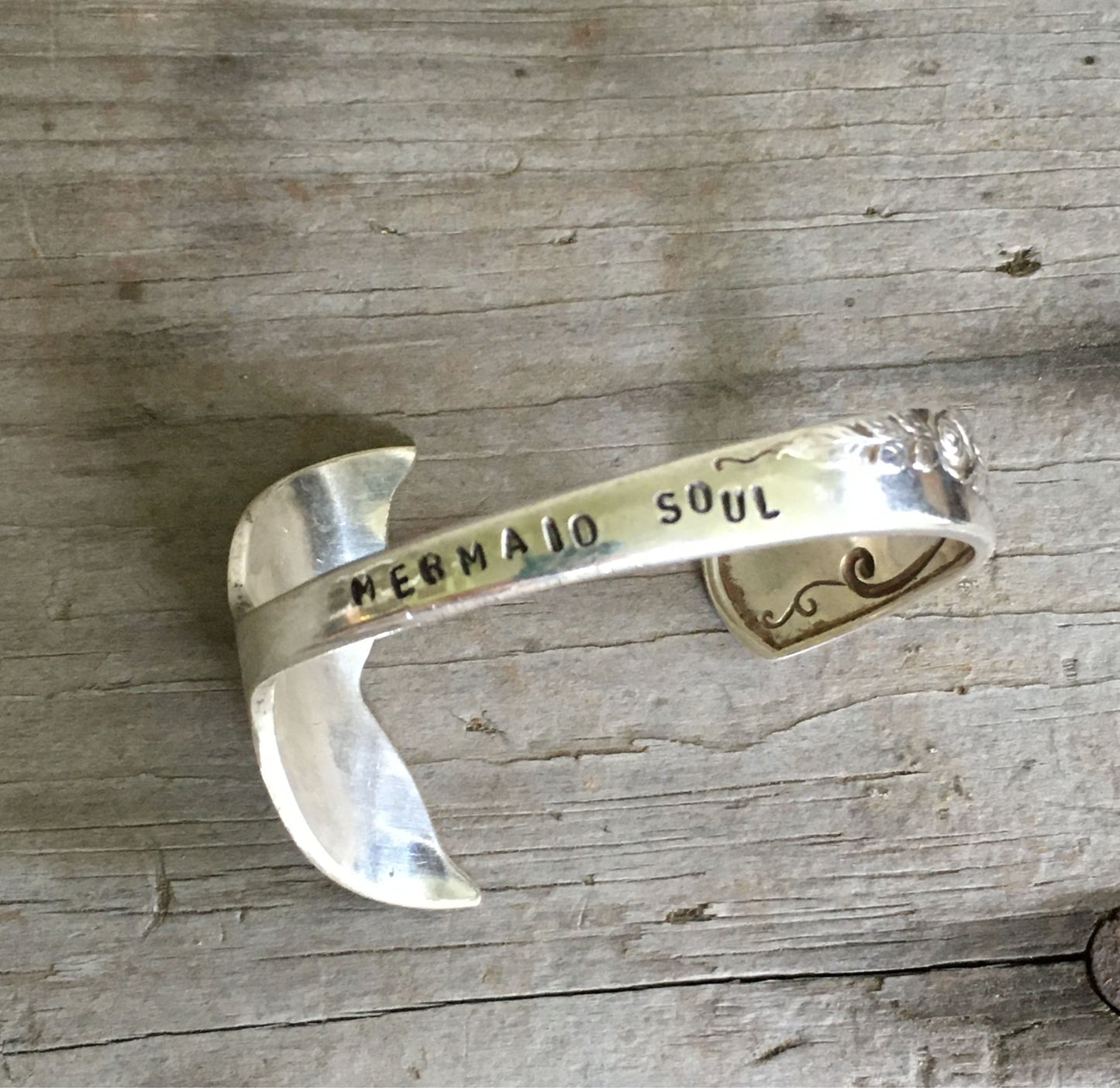 Spoon Cuff Bracelet - MERMAID SOUL - BRIDAL CORSAGE- #4280
