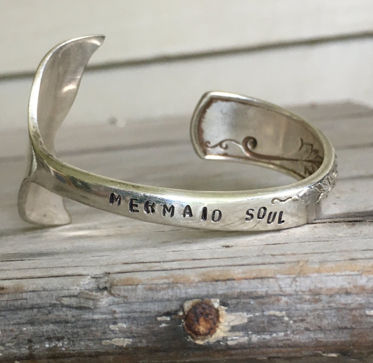 Spoon Cuff Bracelet - MERMAID SOUL - BRIDAL CORSAGE- #4280