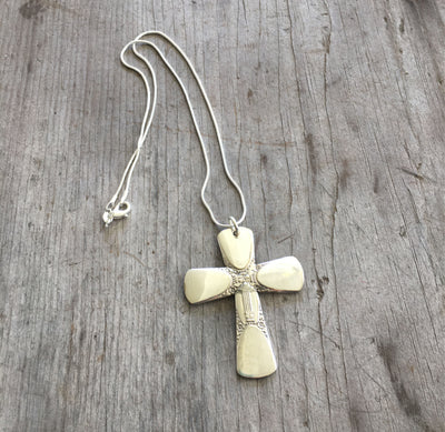 Spoon Cross Necklace - BOUQUET -  #4297