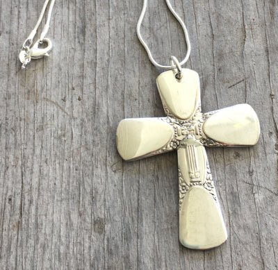 Spoon Cross Necklace - BOUQUET -  #4297