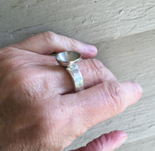 Spoon Ring with Bowl Top shown on Model Hand