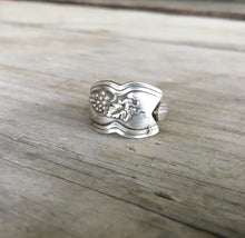 Spoon Ring with Grapes Detail