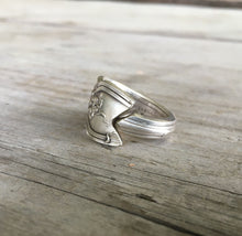 Spoon Ring with Grapes Detail and close up of dovetailed ends 