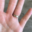 Sterling silver paisley feather spoon ring top view - Sterling spoon ring - handcrafted from upcycled vintage silverware - Laughing Frog Studio