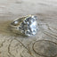 Sterling silver spoon ring size 7 with ornate paisley and feather plume pattern - Sterling spoon ring - handcrafted from upcycled vintage silverware - Laughing Frog Studio
