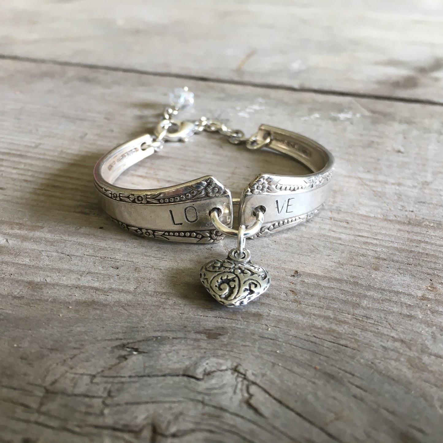 Stamped Spoon Bracelet Rogers Del Mar
