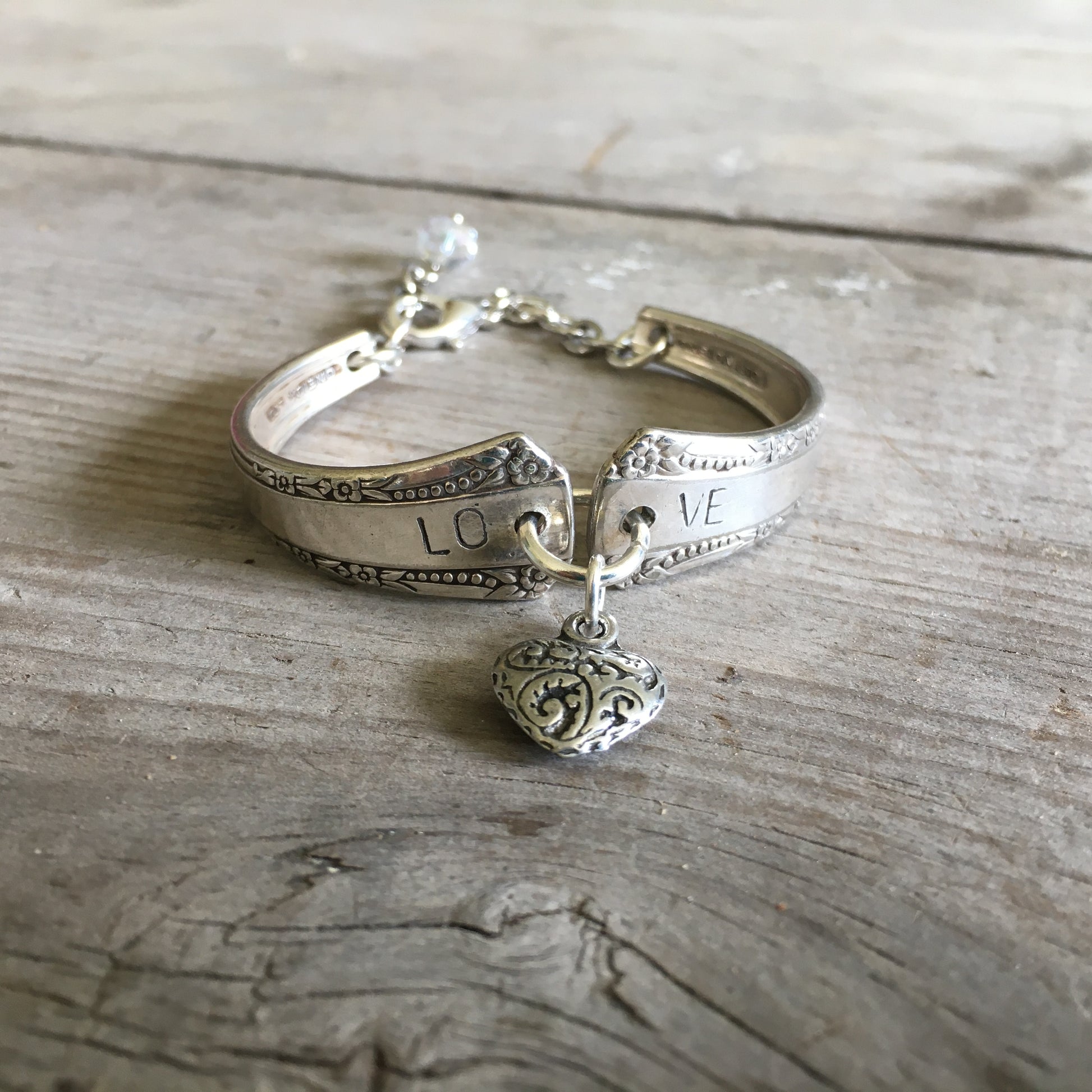 Stamped Spoon Bracelet Rogers Del Mar