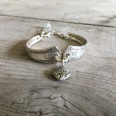 Stamped Spoon Bracelet Rogers Del Mar