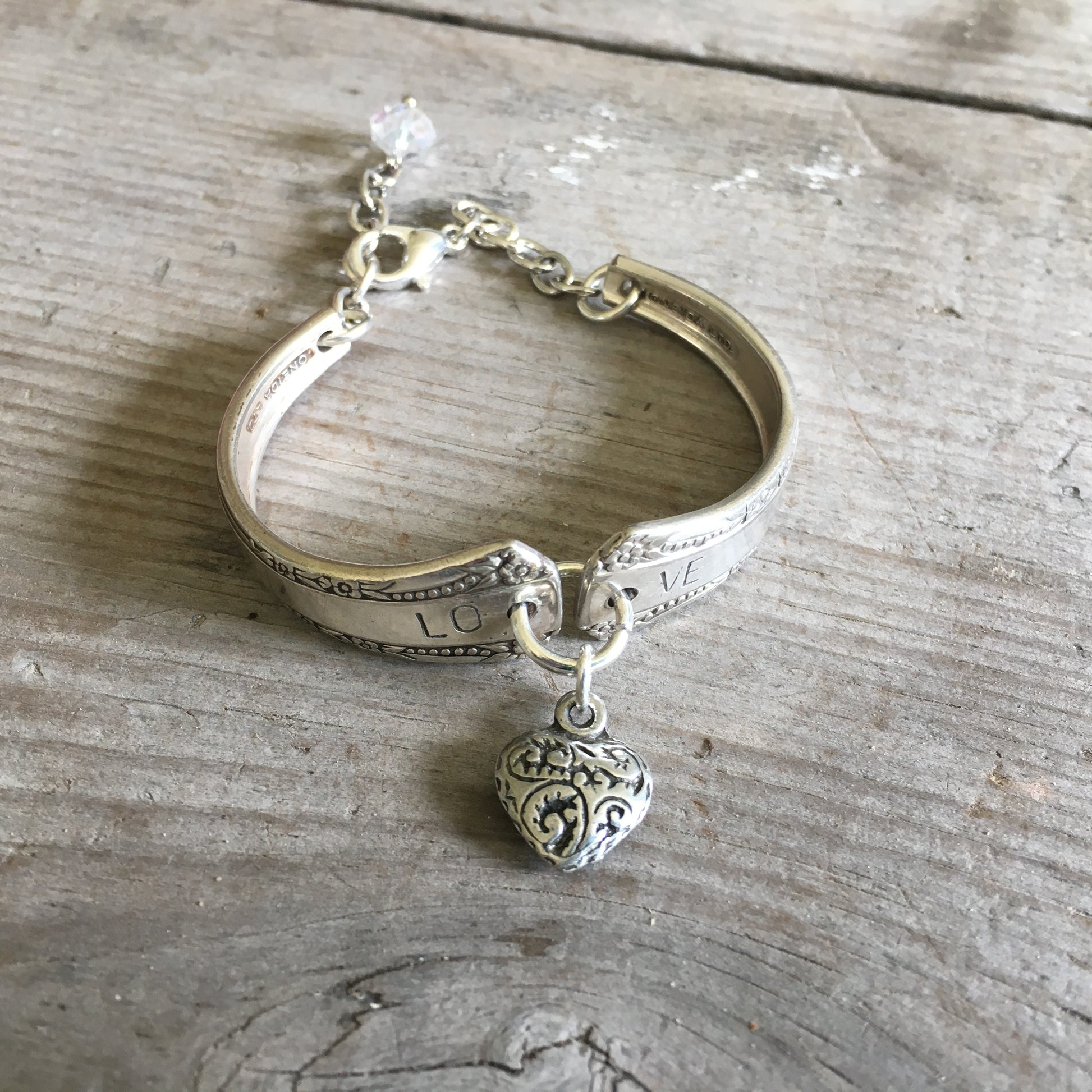 Stamped Spoon Bracelet Rogers Del Mar