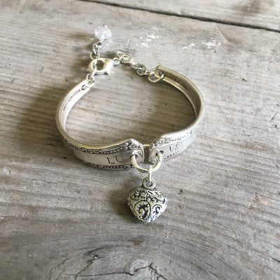 Stamped Spoon Bracelet Rogers Del Mar