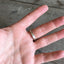 Reed and Barton Marlborough sterling spoon ring side view - Sterling spoon ring - handcrafted from upcycled vintage silverware - Laughing Frog Studio