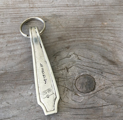 Spoon Key Chain - HAPPY CAMPER - #4372