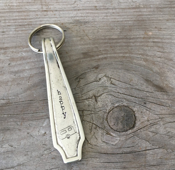Spoon Key Chain - HAPPY CAMPER - #4372