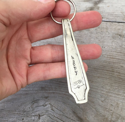 Spoon Key Chain - HAPPY CAMPER - #4372