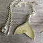 Upcycled Sivlerware Necklace made into a Whale Tail or Mermaid Tail