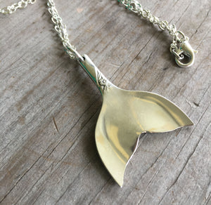 Spoon Whale Tail Mermaid Tail Necklace