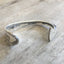 View of Opening of Hand Stamped Spoon Cuff Bracelet