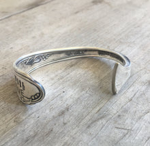 View of Opening of Hand Stamped Spoon Cuff Bracelet