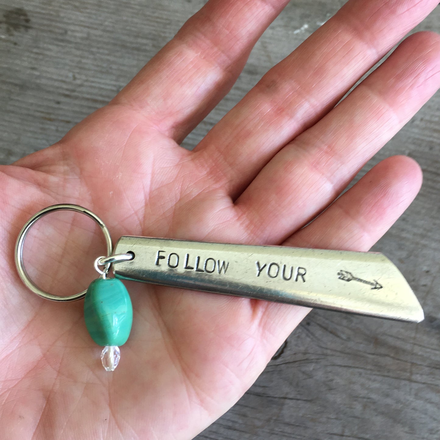 Spoon Keychain - FOLLOW  YOUR ARROW - #4386