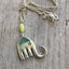 Fork Elephant Jewelry with Hand Stamped Star Eye
