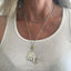Upcycled Silverware Fork Necklace in Shape of Elephant