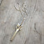 Upcycled Fork Necklace Hand Flipping Bird