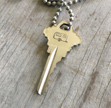 Old Key Stamped with airstream camper stamp